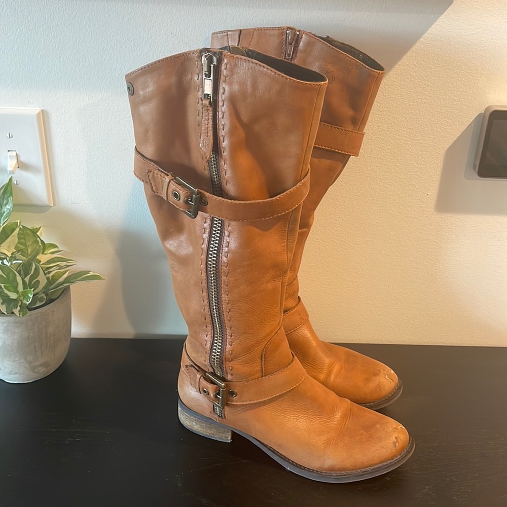 Steve Madden Sonnya Riding Boot | Chestnut | Size 9.5